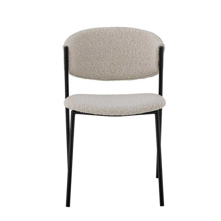 Scaun Dining Alb Poliester Bloomingville - Imagine 4