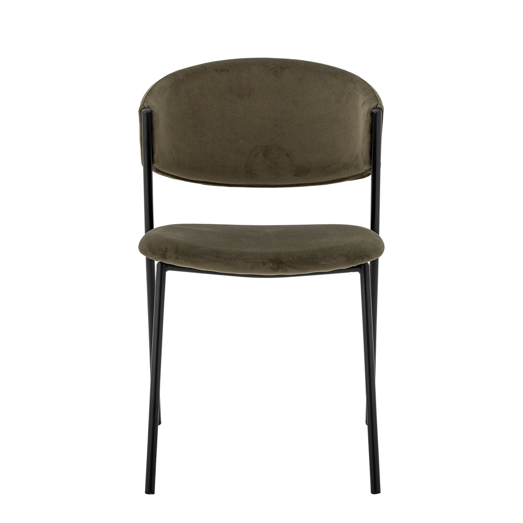 Scaun Dining Verde Poliester Reciclat Bloomingville - Imagine 2