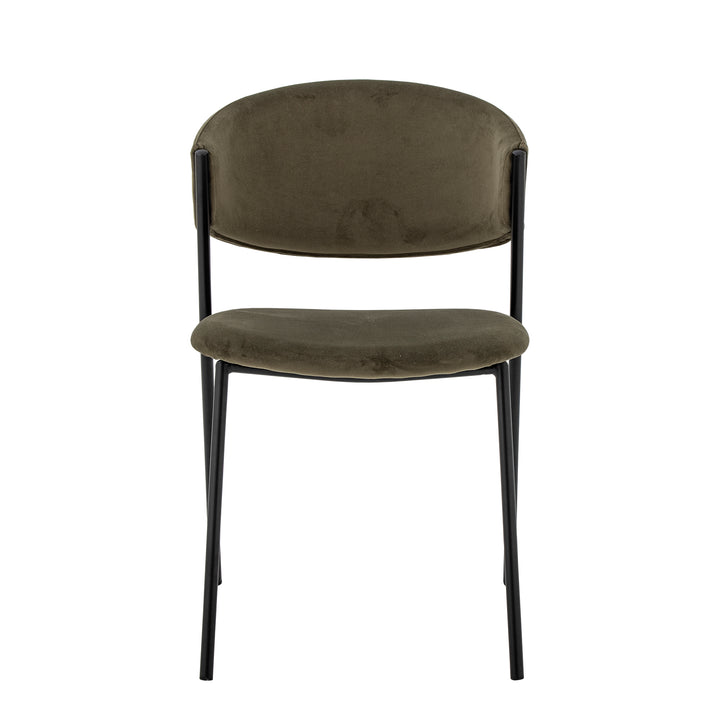 Scaun Dining Verde Poliester Reciclat Bloomingville - Imagine 2