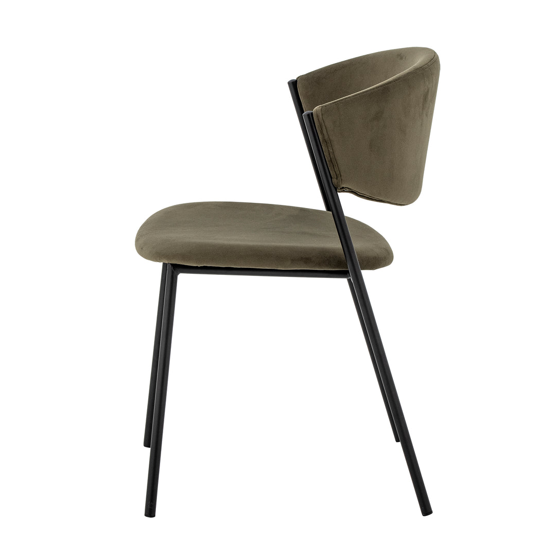 Scaun Dining Verde Poliester Reciclat Bloomingville - Imagine 5