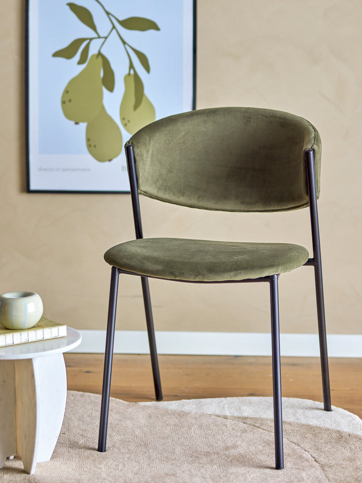 Scaun Dining Verde Poliester Reciclat Bloomingville - Imagine 7