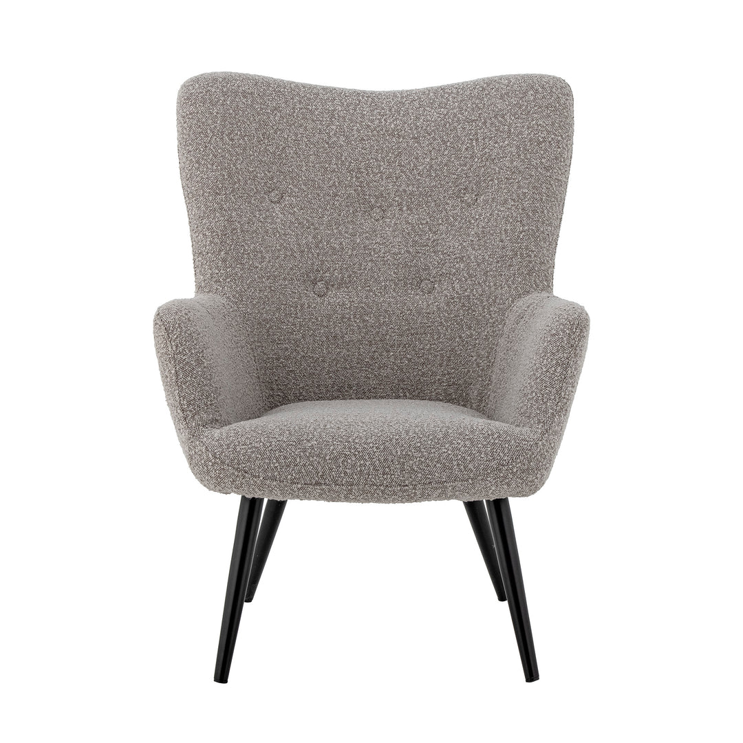 Fotoliu Lounge Natural Bouclé Bloomingville - Imagine 1