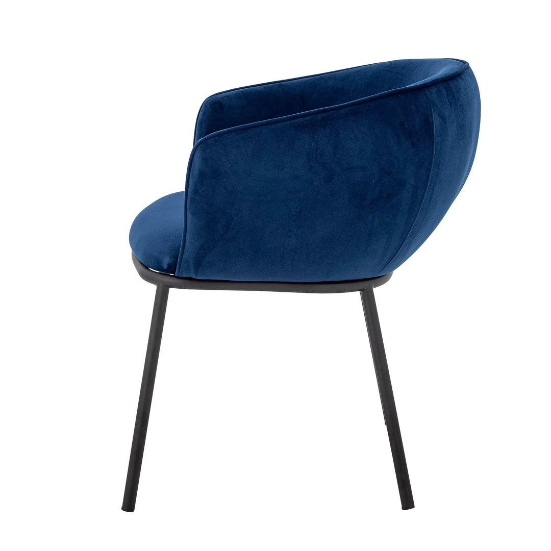Scaun Dining Albastru Poliester Recycled Bloomingville - Imagine 5