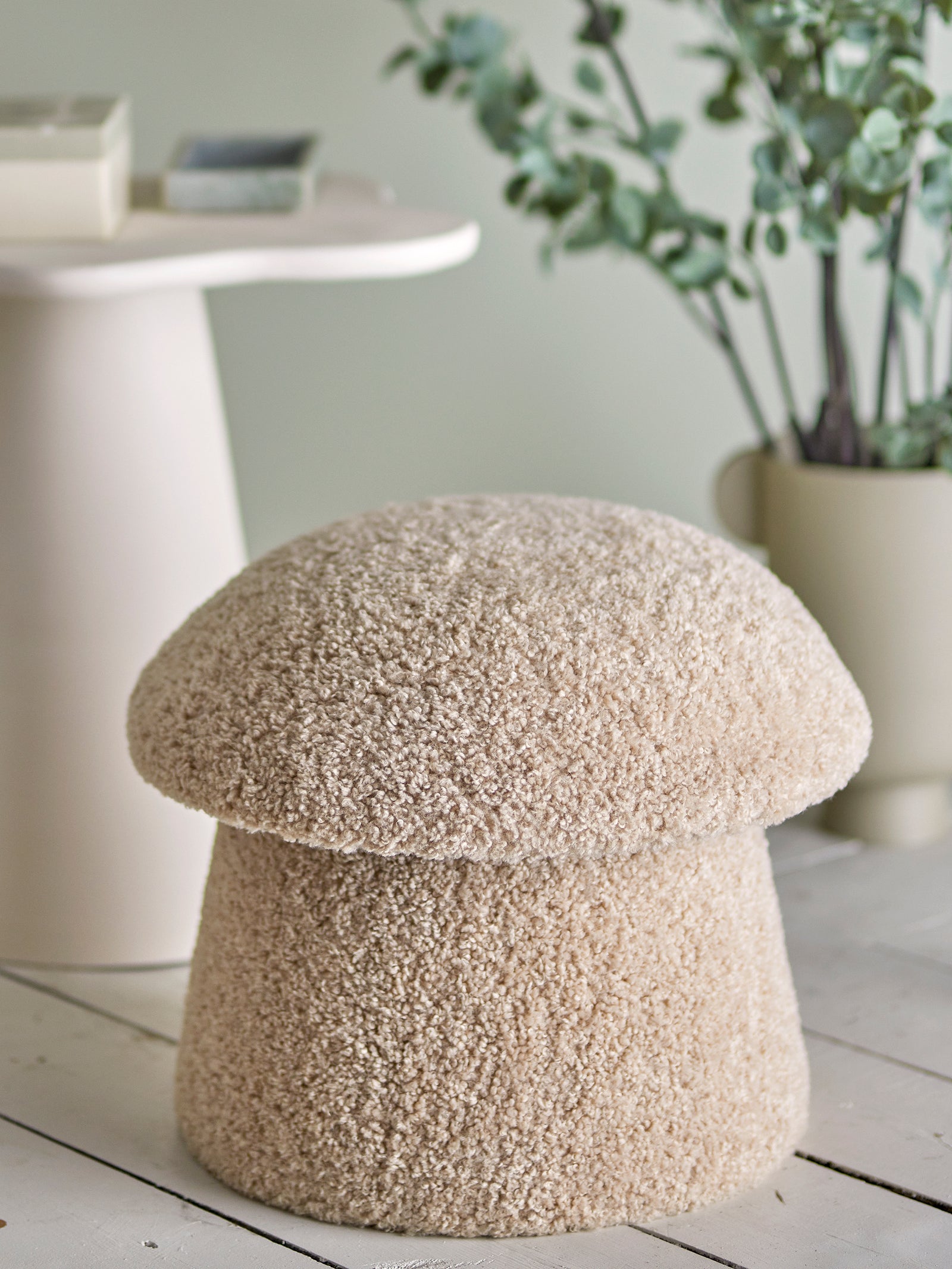 Taburet Bocca Bej Bloomingville - Imagine 3