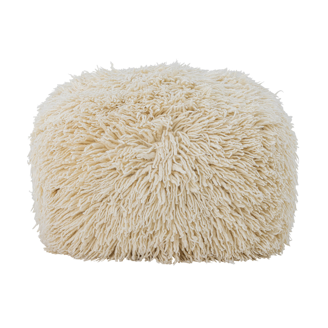 Pouf Lomba Lână Natural Bloomingville - Imagine 1