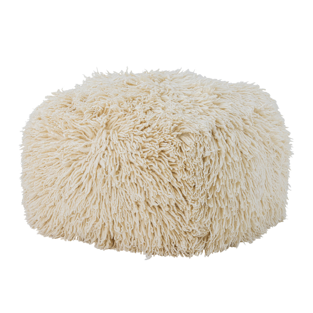 Pouf Lomba Lână Natural Bloomingville - Imagine 2