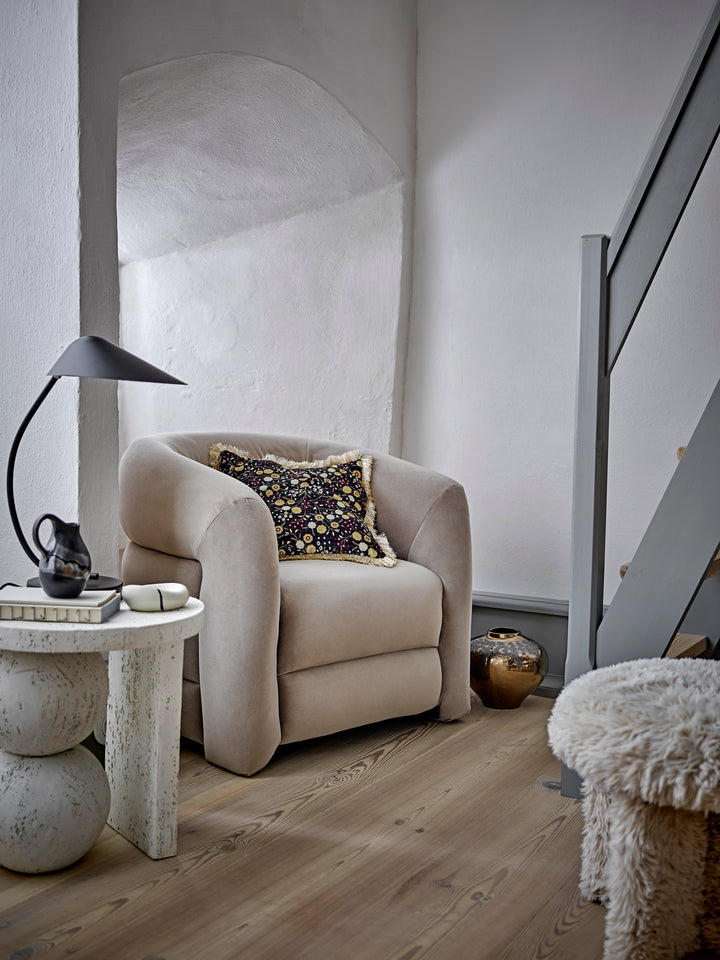 Fotoliu Lounge Gri Poliester Bloomingville - Imagine 9