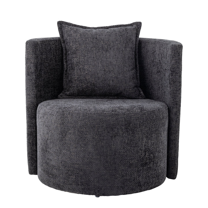 Fotoliu Gri Chenille Bloomingville - Imagine 1