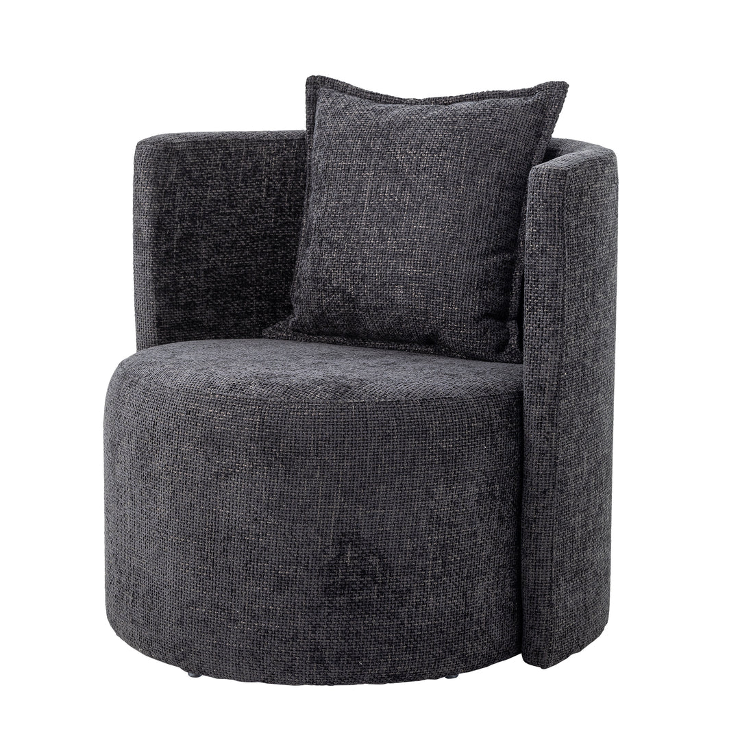 Fotoliu Gri Chenille Bloomingville - Imagine 6