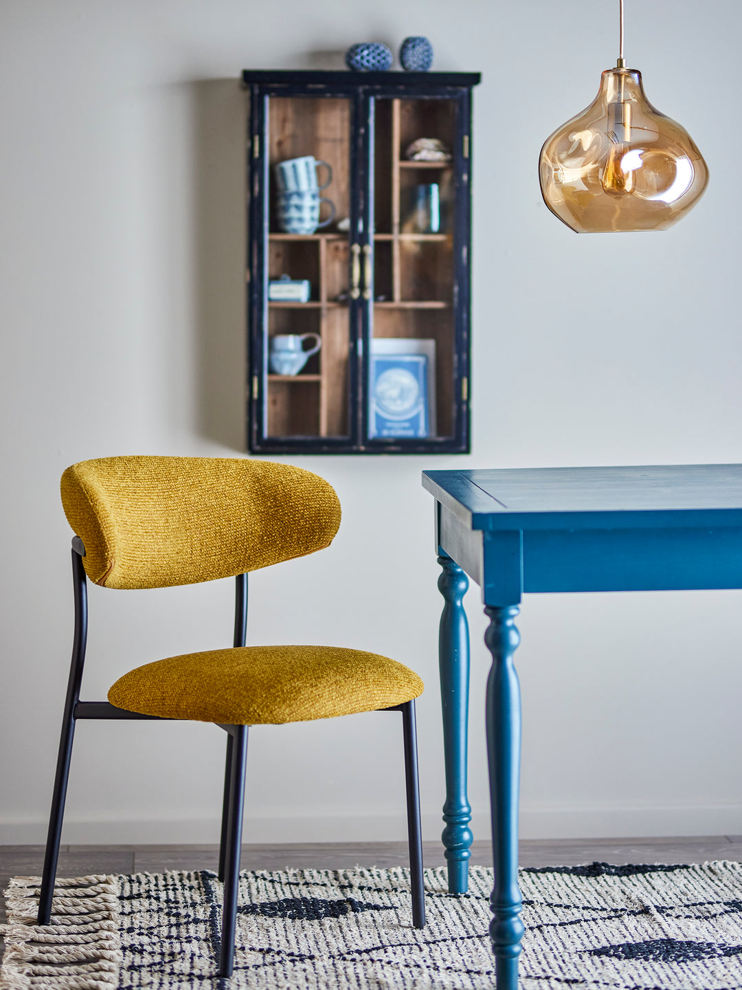 Scaun Dining Galben Manal Bloomingville - Imagine 6