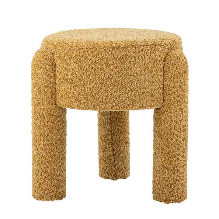 Taburet Galben Bouclé Bloomingville - Imagine 1