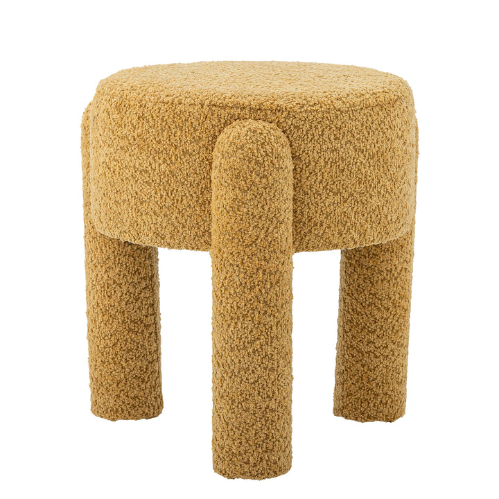 Taburet Galben Bouclé Bloomingville - Imagine 2