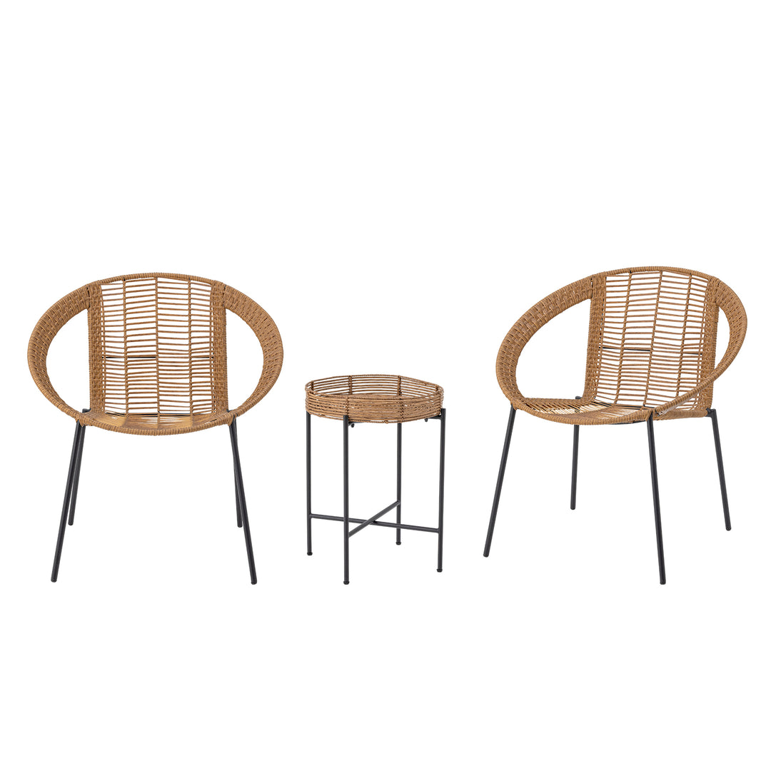 Set Lounge Poliratan Natural Bloomingville - Imagine 1