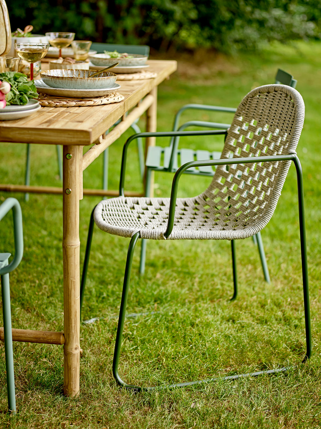 Scaun Dining Metal Verde Bloomingville - Imagine 7