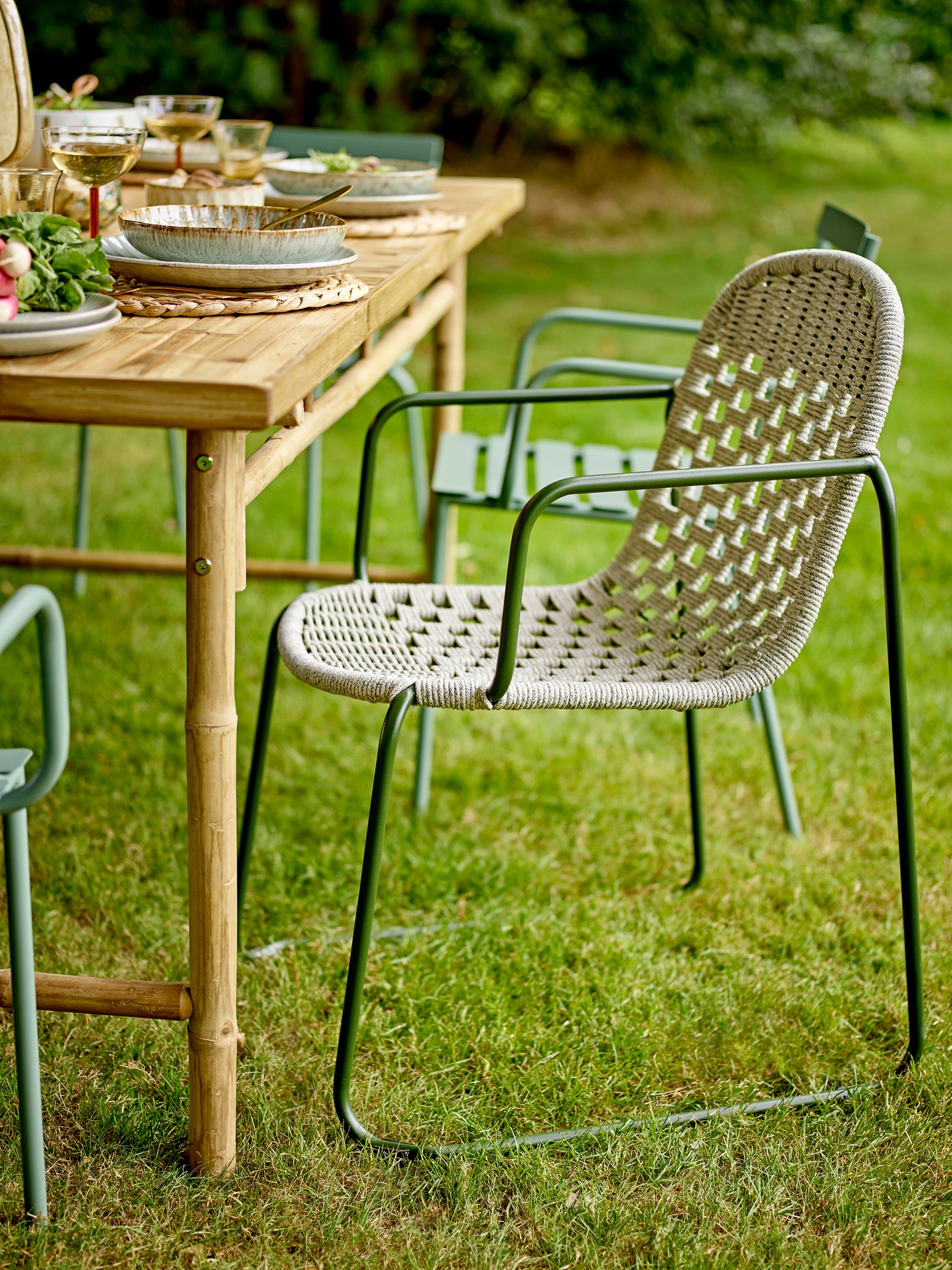Scaun Dining Metal Verde Bloomingville - Imagine 7