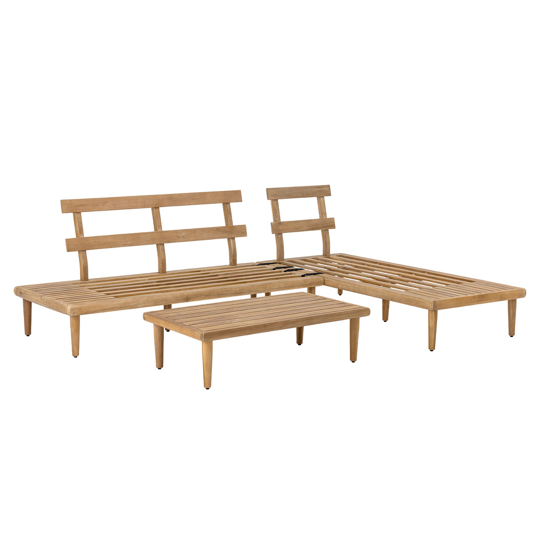 Set Lounge Cesano Natural Acacia Bloomingville - Imagine 4