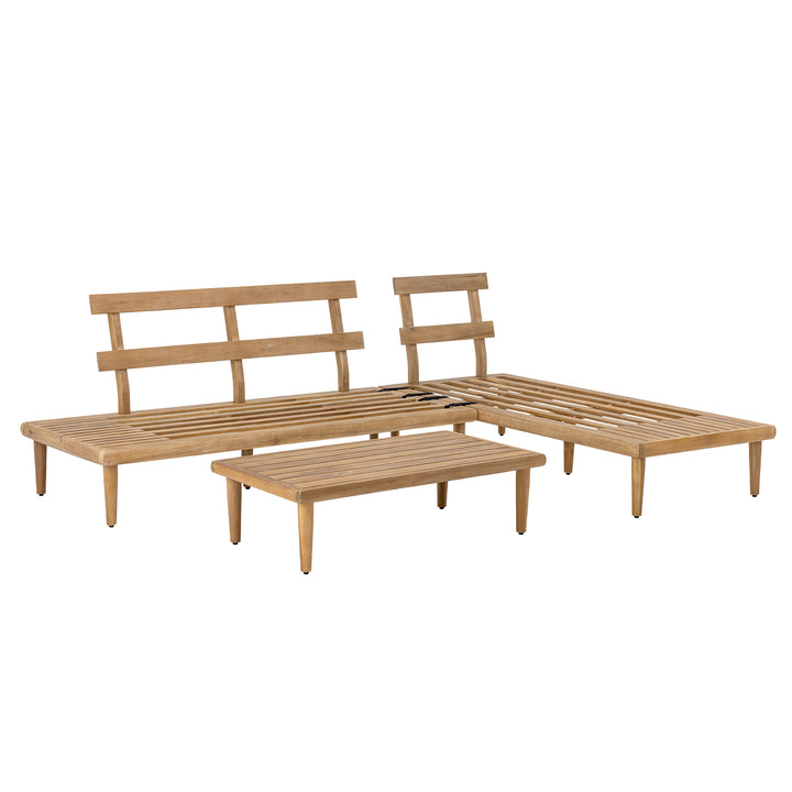 Set Lounge Cesano Natural Acacia Bloomingville - Imagine 4