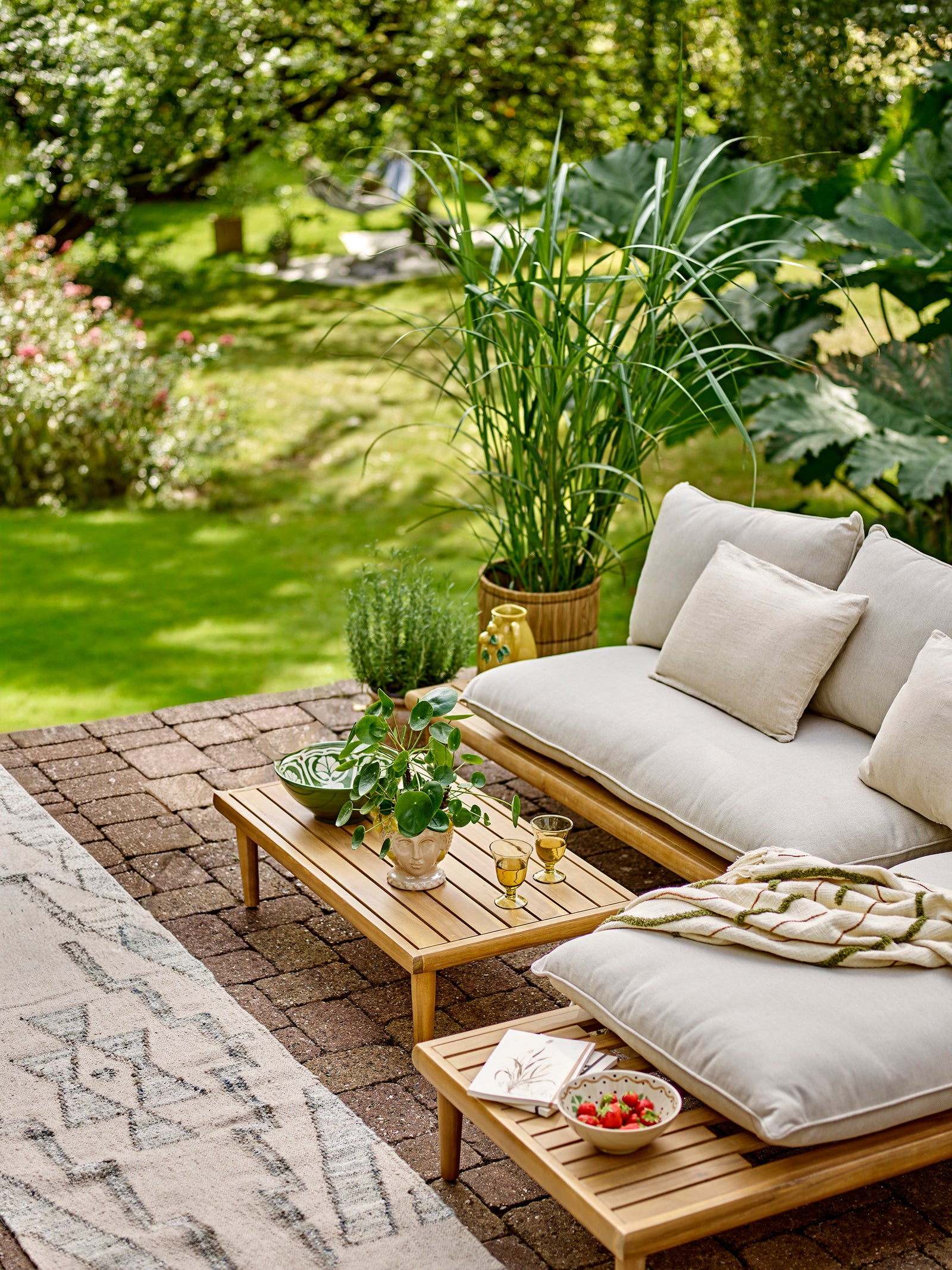 Set Lounge Cesano Natural Acacia Bloomingville - Imagine 11