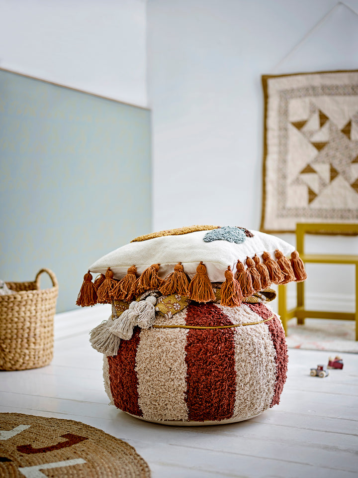 Pouf Bumbac Maro Tufted Bloomingville - Imagine 3