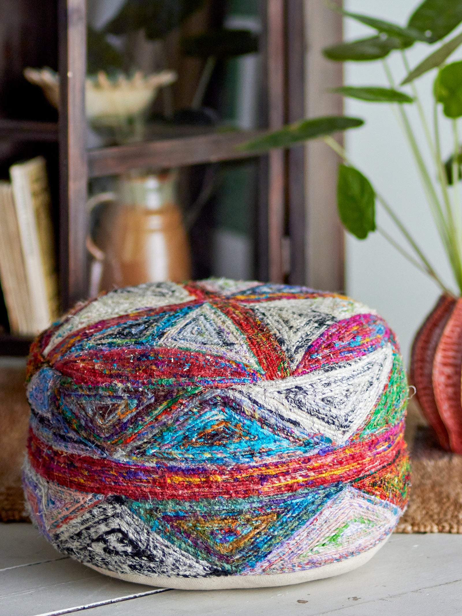 Pouf Multicolor Bumbac Bloomingville - Imagine 2