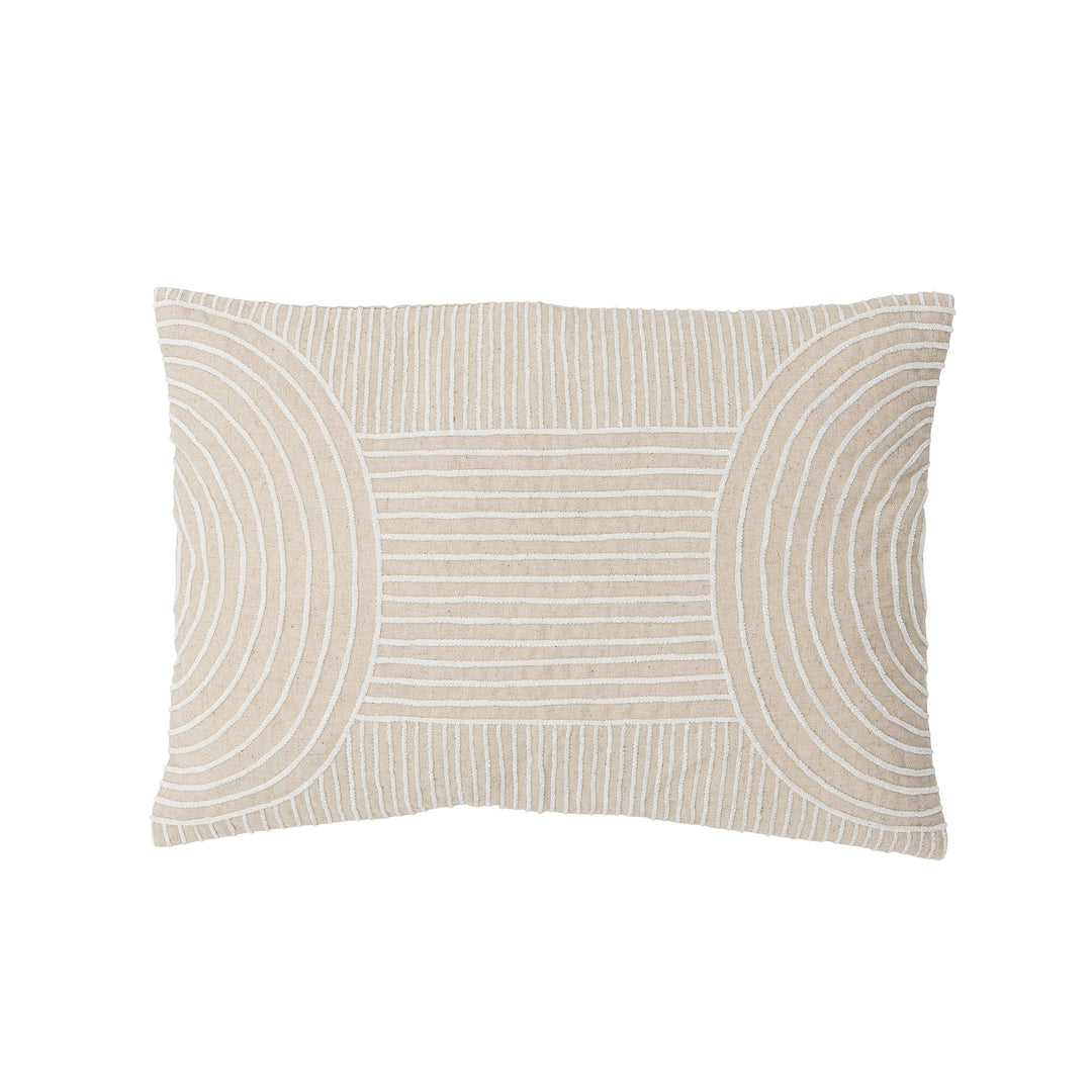 Pernă Bumbac Natural Cu Broderie Bloomingville - Imagine 1