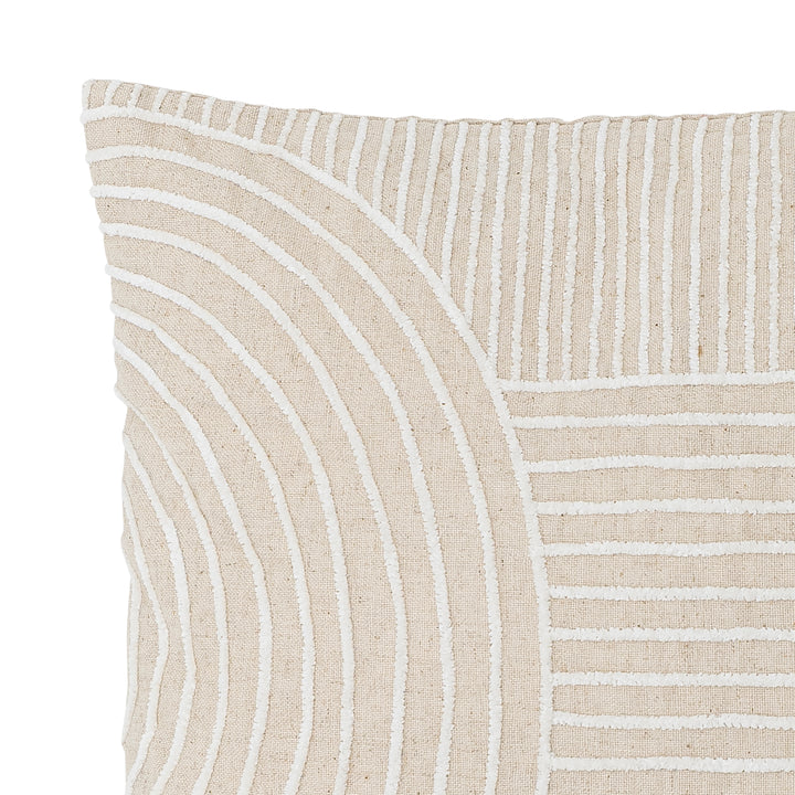 Pernă Bumbac Natural Cu Broderie Bloomingville - Imagine 2