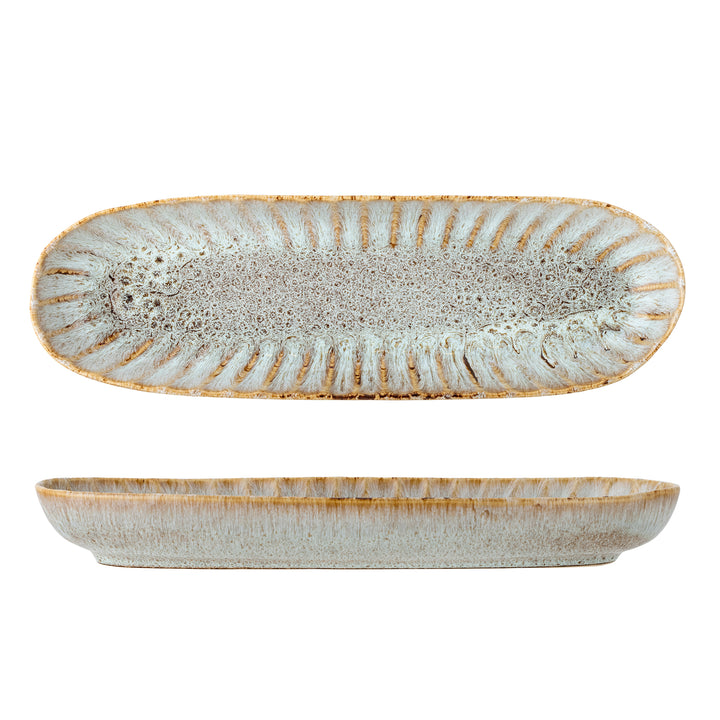 Platou Servire Ceramică Naturală Bloomingville - Imagine 1