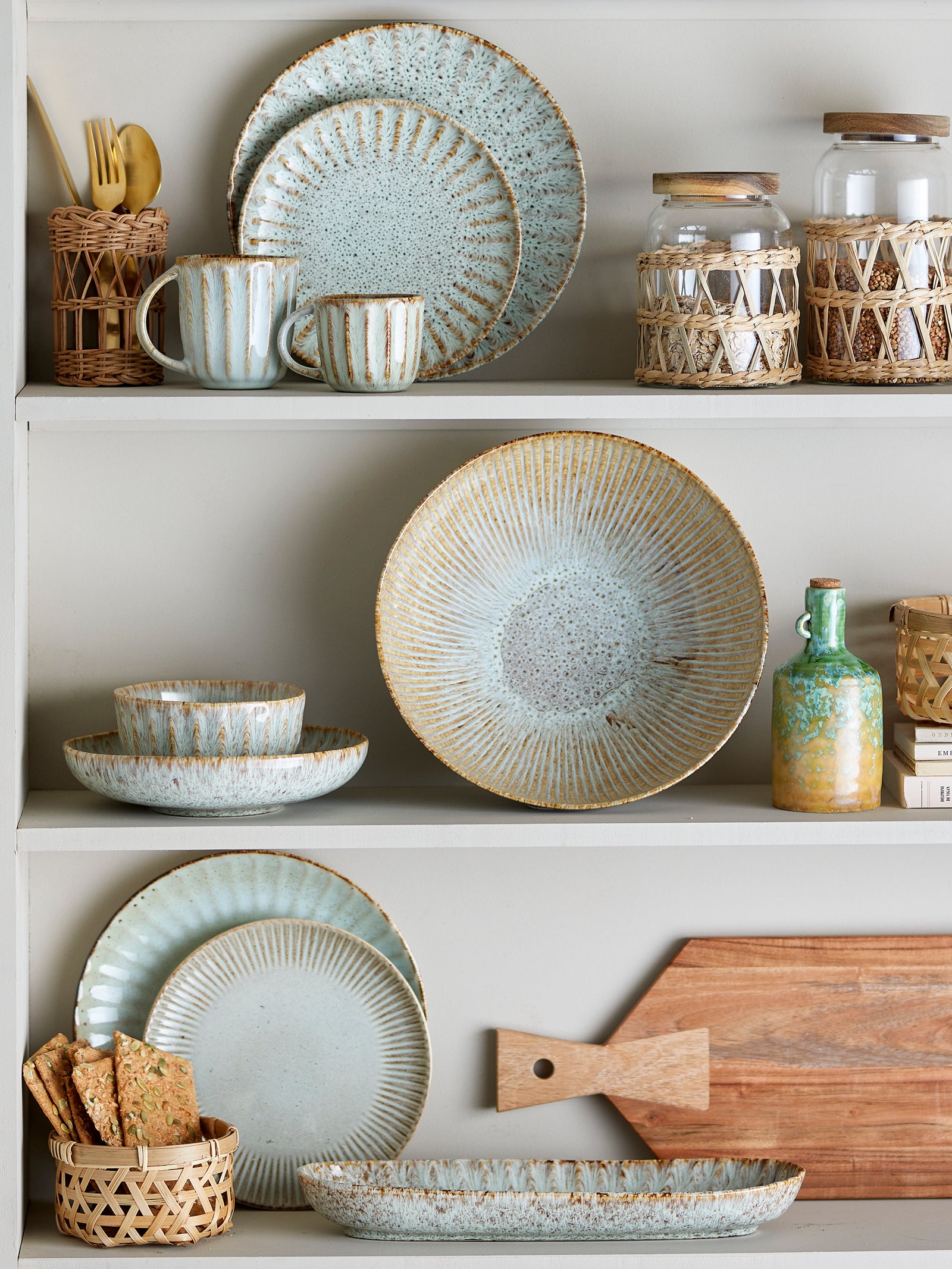 Platou Servire Ceramică Naturală Bloomingville - Imagine 5
