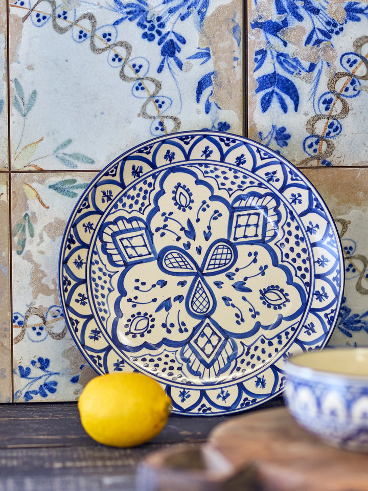 Farfurie Ceramică Albastră Karlie Bloomingville - Imagine 4