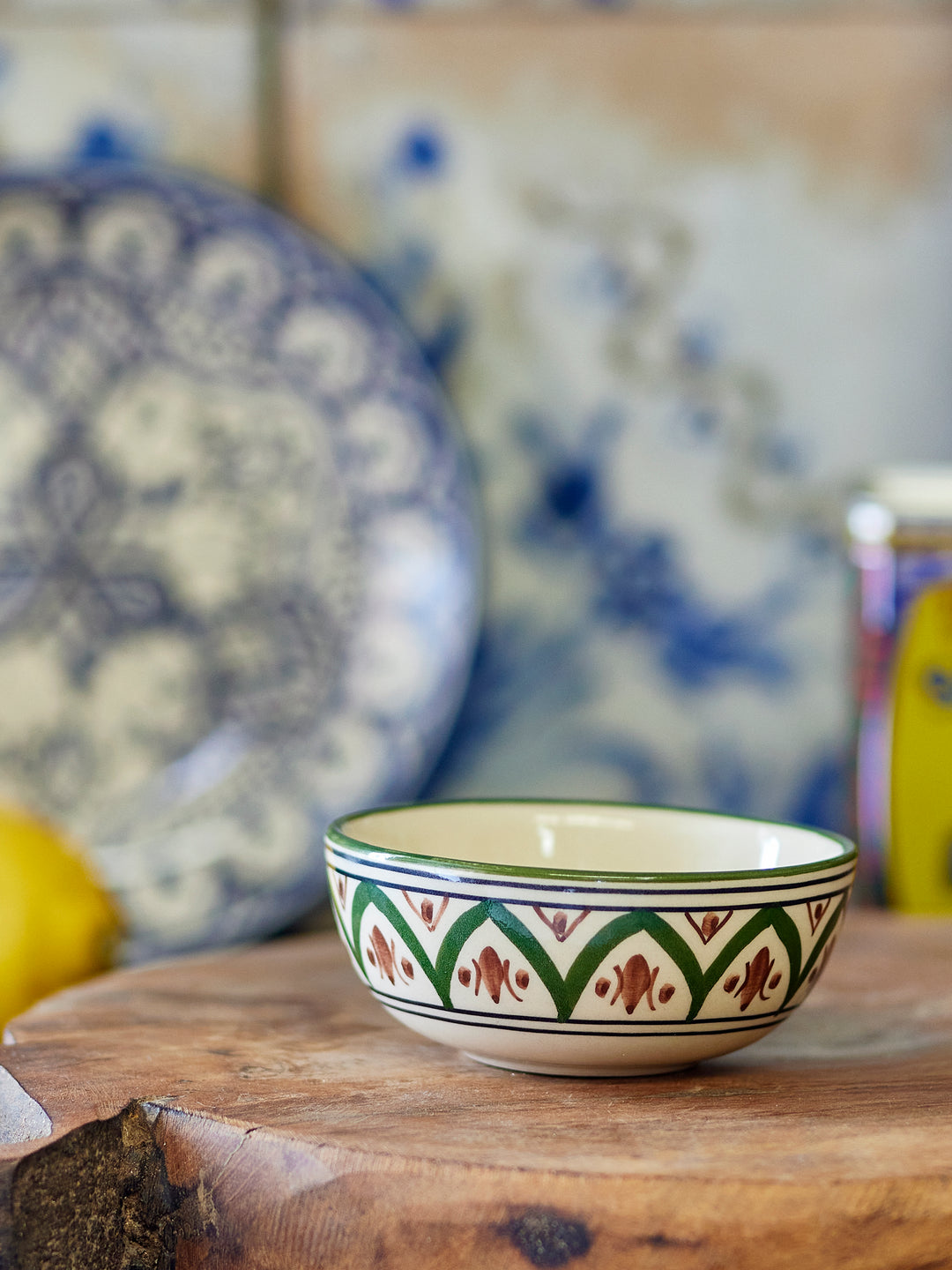 Bol Ceramic Verde Bloomingville - Imagine 4