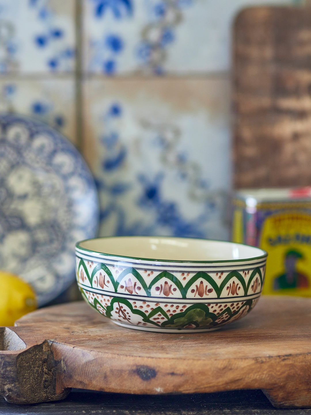 Bol Ceramic Verde Bloomingville - Imagine 4