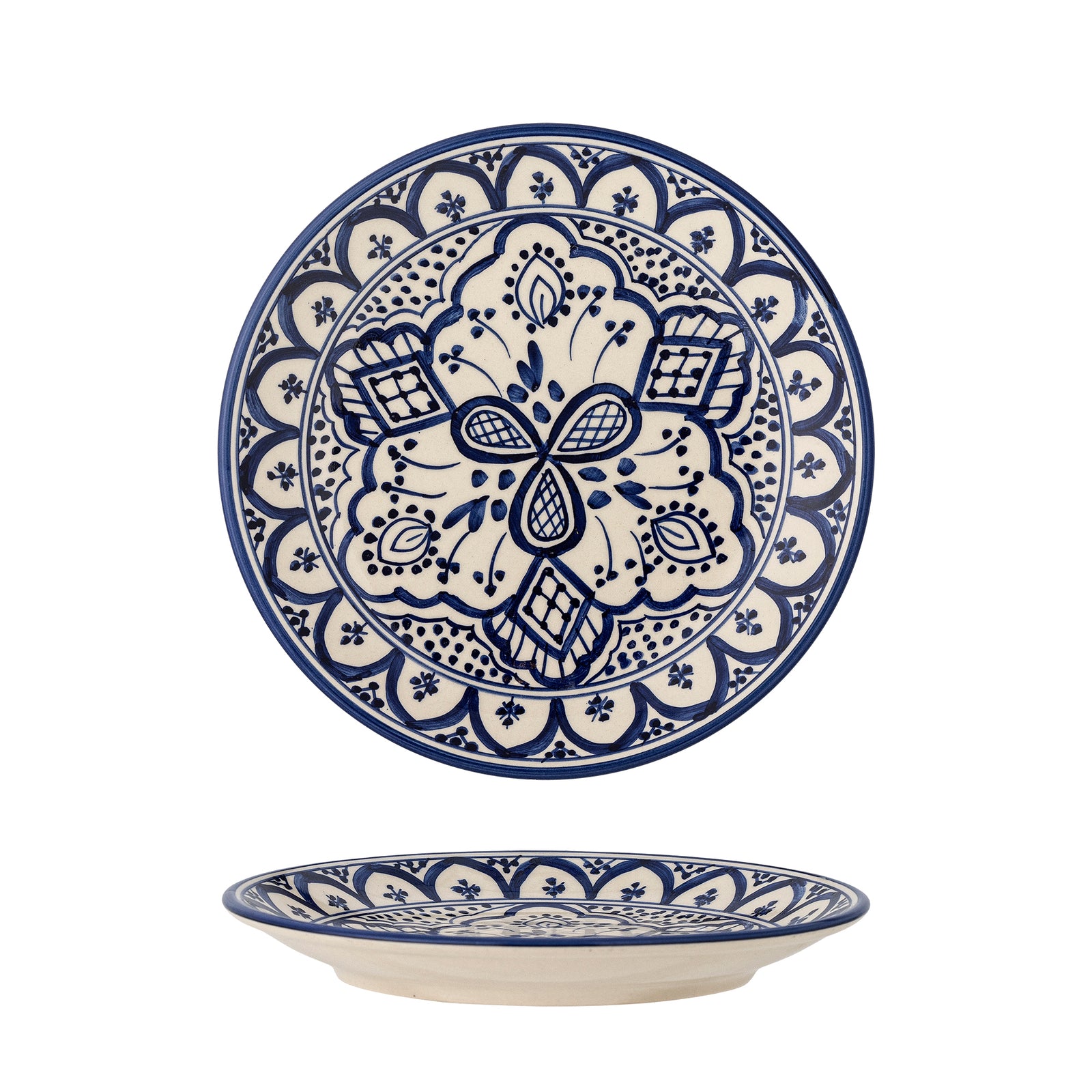 Farfurie Ceramică Albastră Karlie Bloomingville - Imagine 1