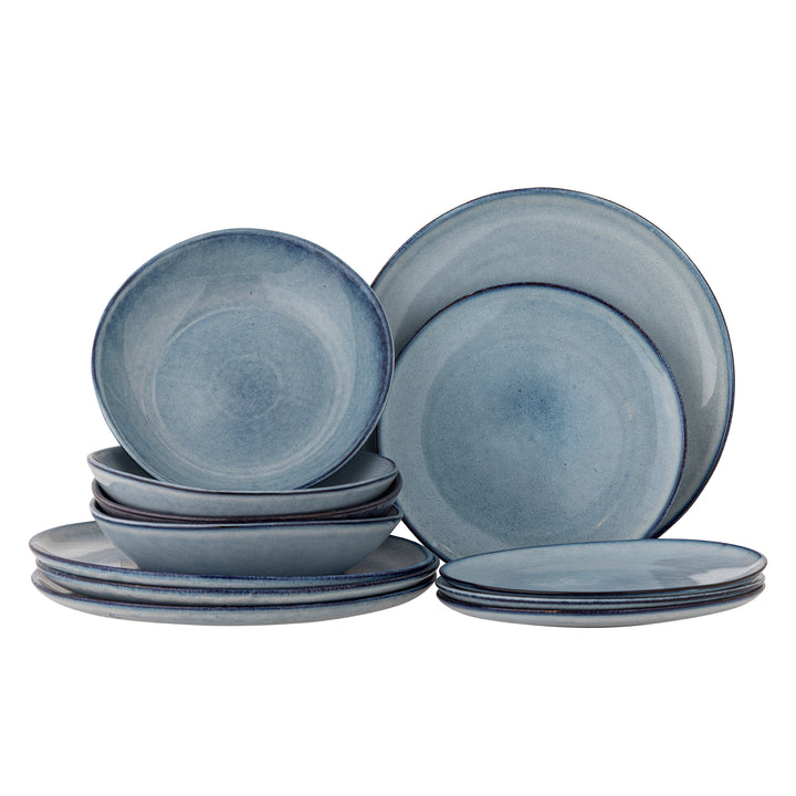 Set Farfurii Ceramice Albastru Bloomingville - Imagine 1
