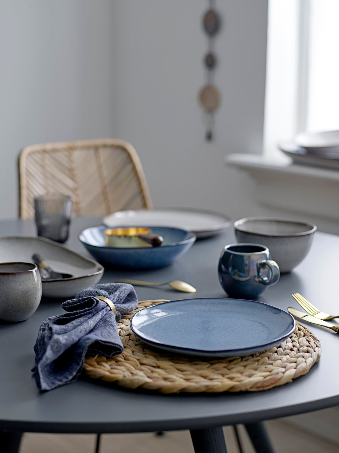 Set Farfurii Ceramice Albastru Bloomingville - Imagine 2