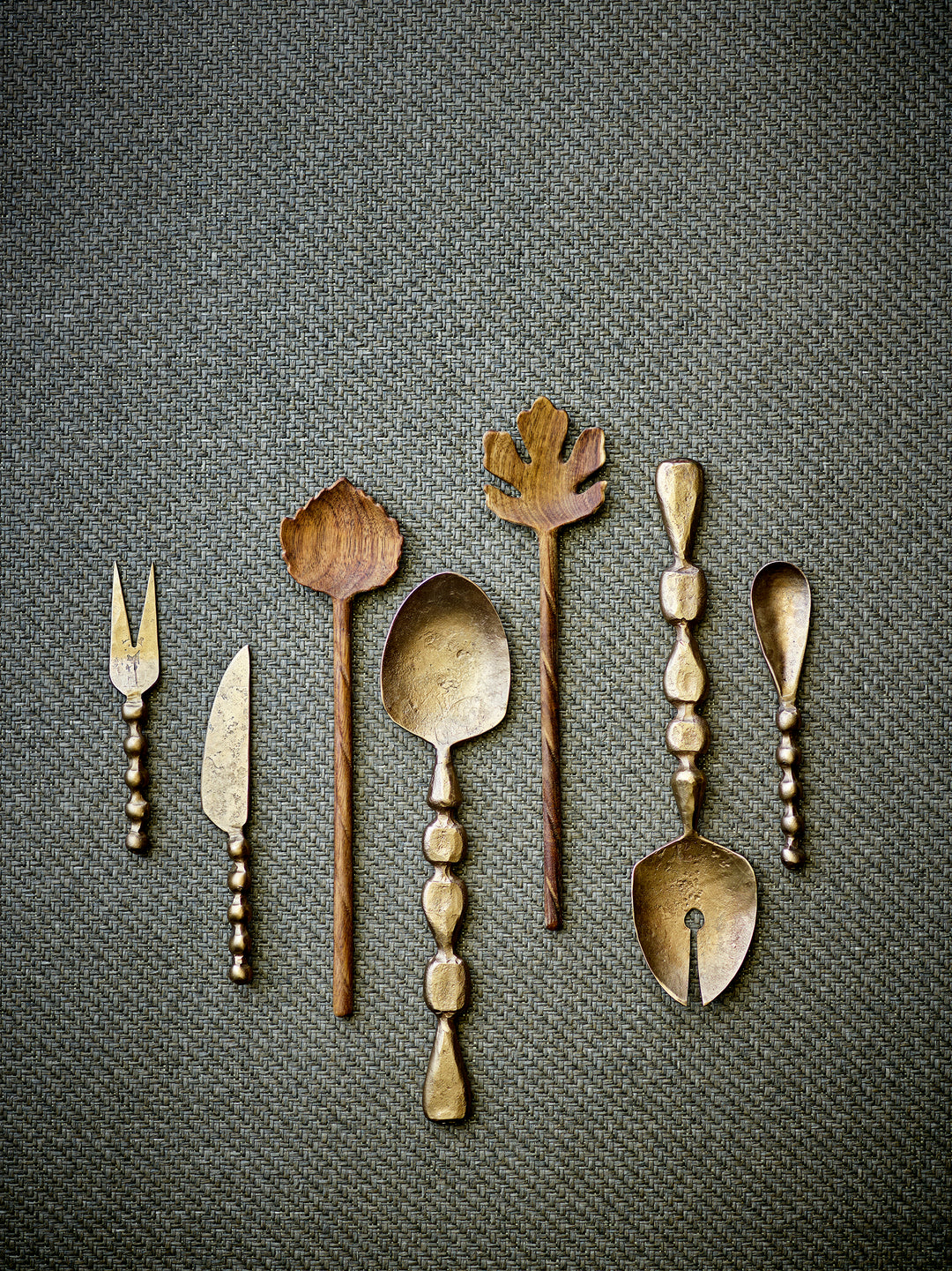 Set Tacâmuri Salată Metal Auriu Bloomingville - Imagine 3