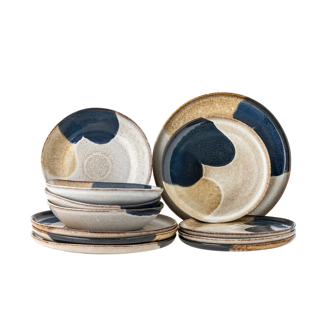 Set Farfurii Ceramice Albastru Bloomingville - Imagine 1