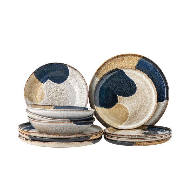 Set Farfurii Ceramice Albastru Bloomingville - Imagine 1