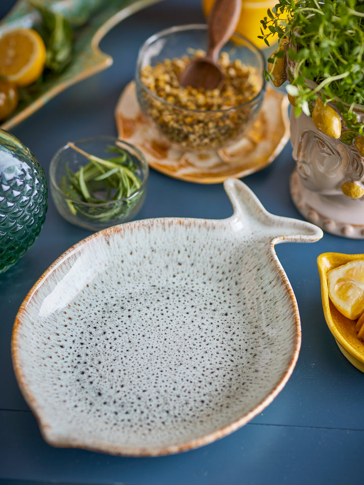 Farfurie Servire Ceramică Naturală Bloomingville - Imagine 6