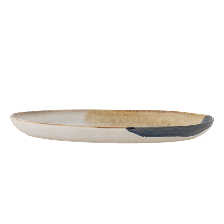 Farfurie Servire Ceramică Albastră Bloomingville - Imagine 2