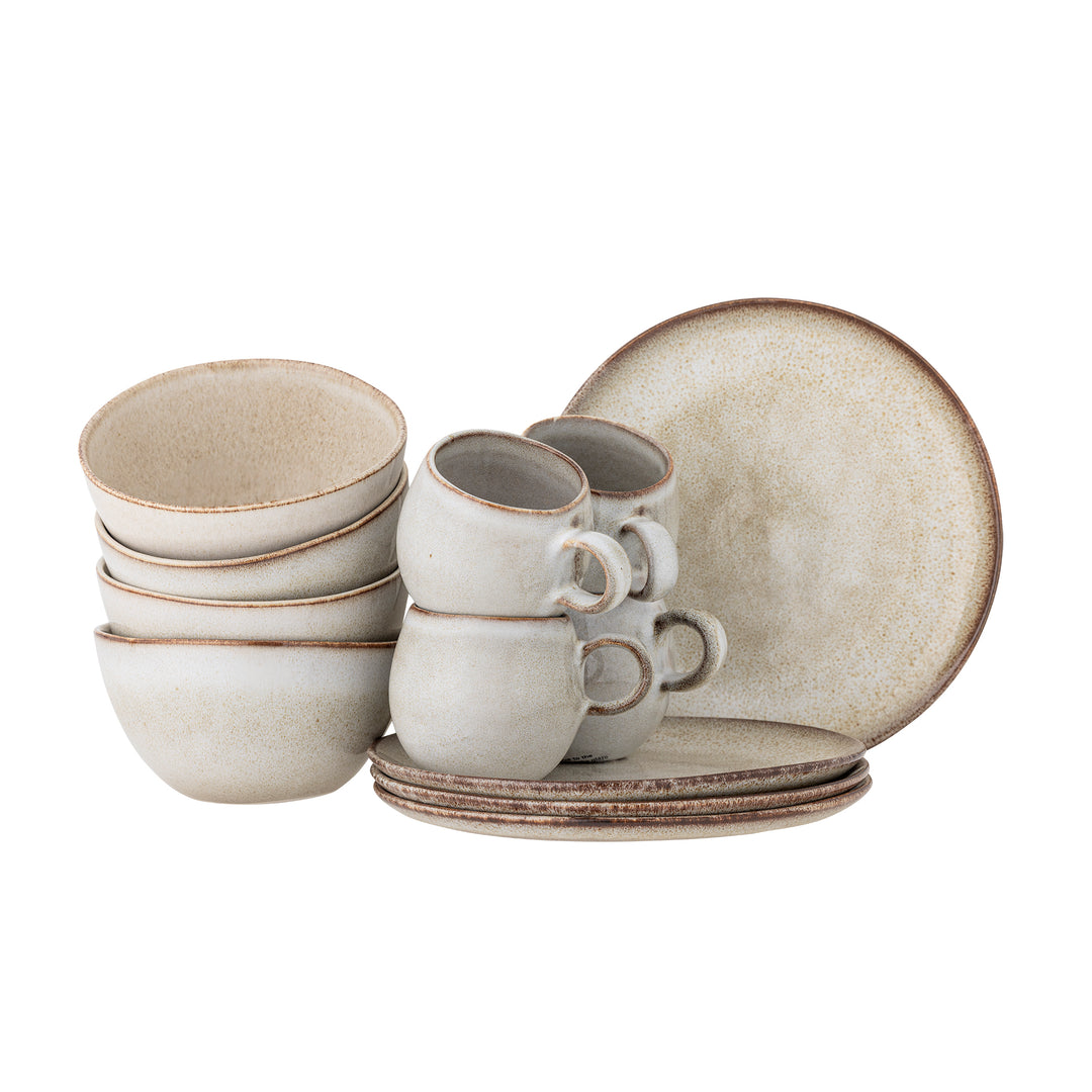 Set Mic Dejun Ceramică Naturală Bloomingville - Imagine 1