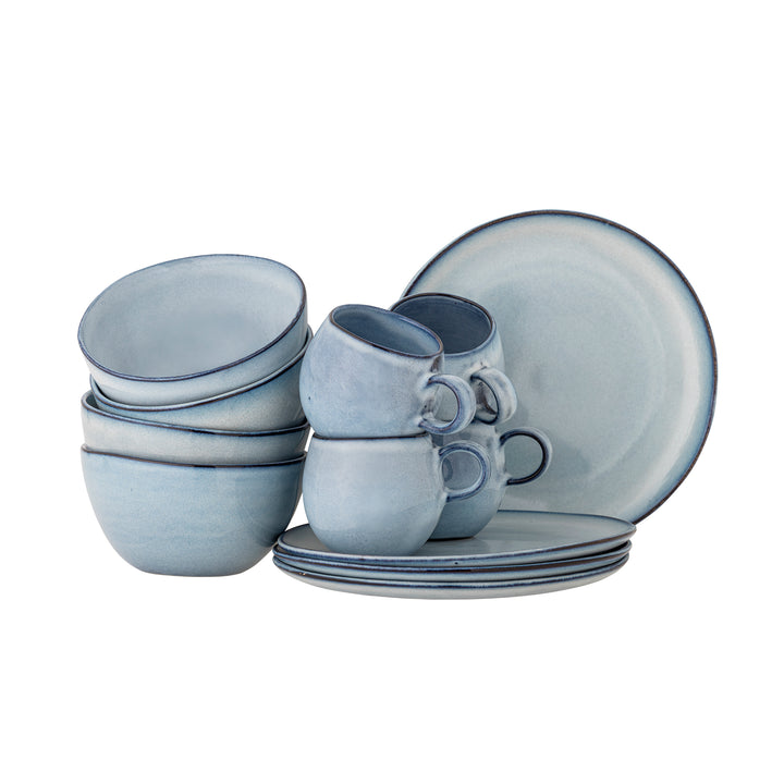 Set Mic Dejun Ceramică Albastră Bloomingville - Imagine 1