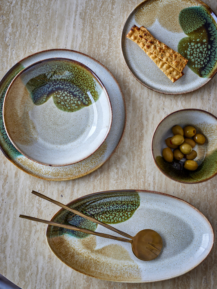 Farfurie Adâncă Ceramică Verde Bloomingville - Imagine 6