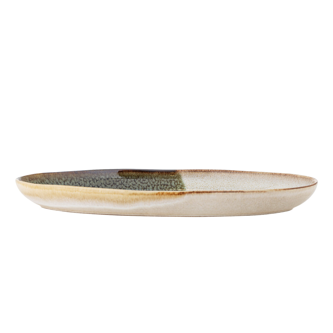 Farfurie Servire Ceramică Verde Bloomingville - Imagine 2