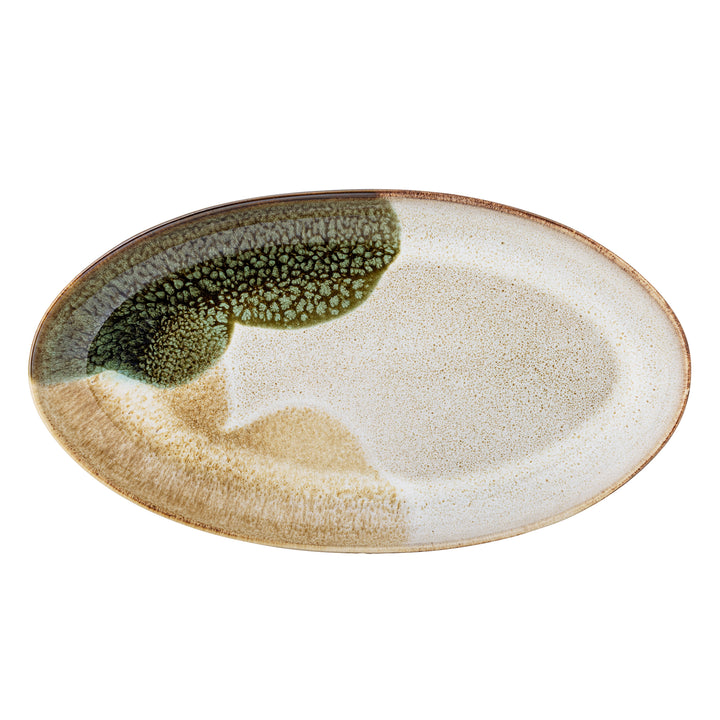 Farfurie Servire Ceramică Verde Bloomingville - Imagine 3