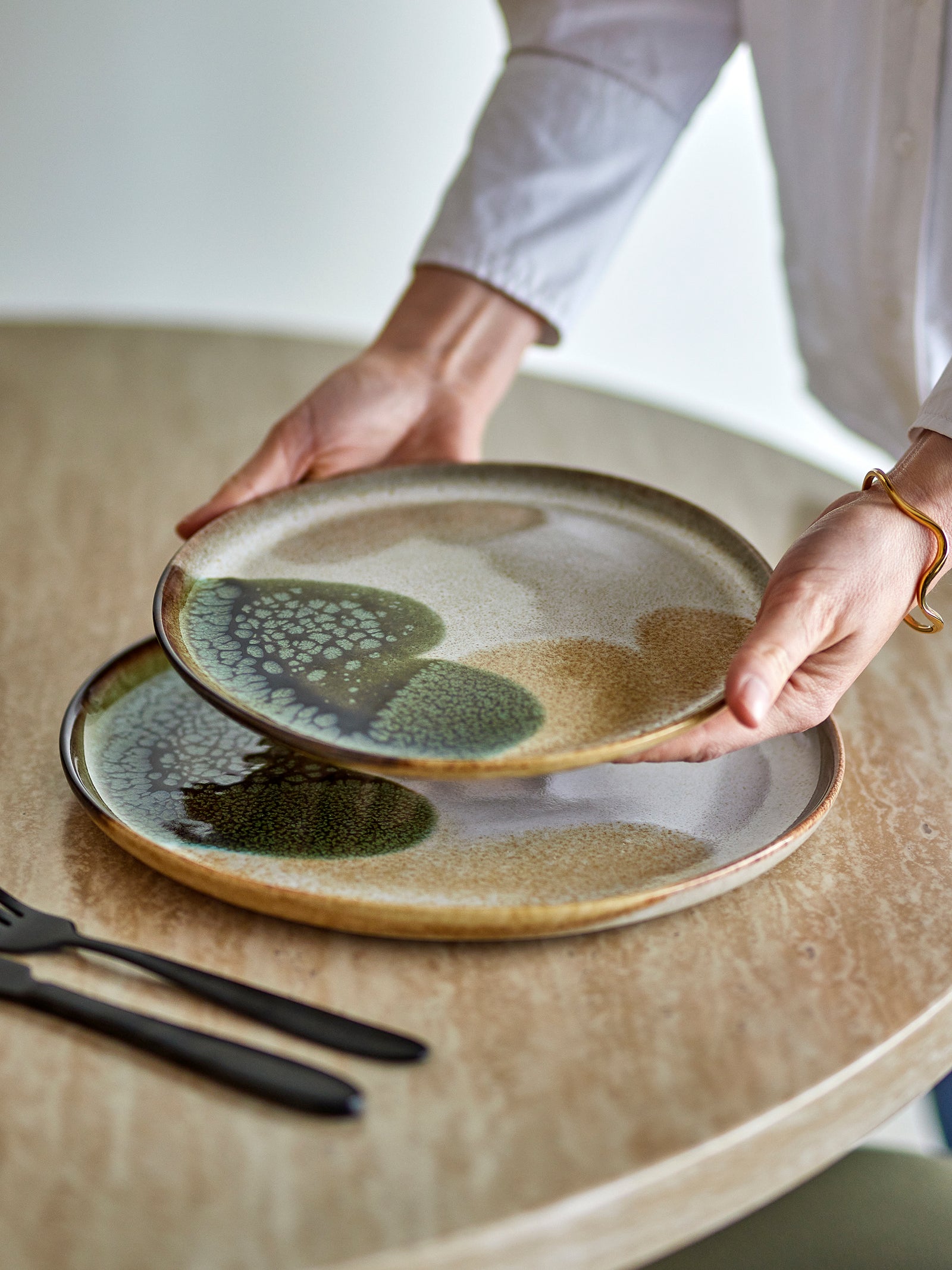 Set Mic Dejun Ceramic Verde Bloomingville - Imagine 2