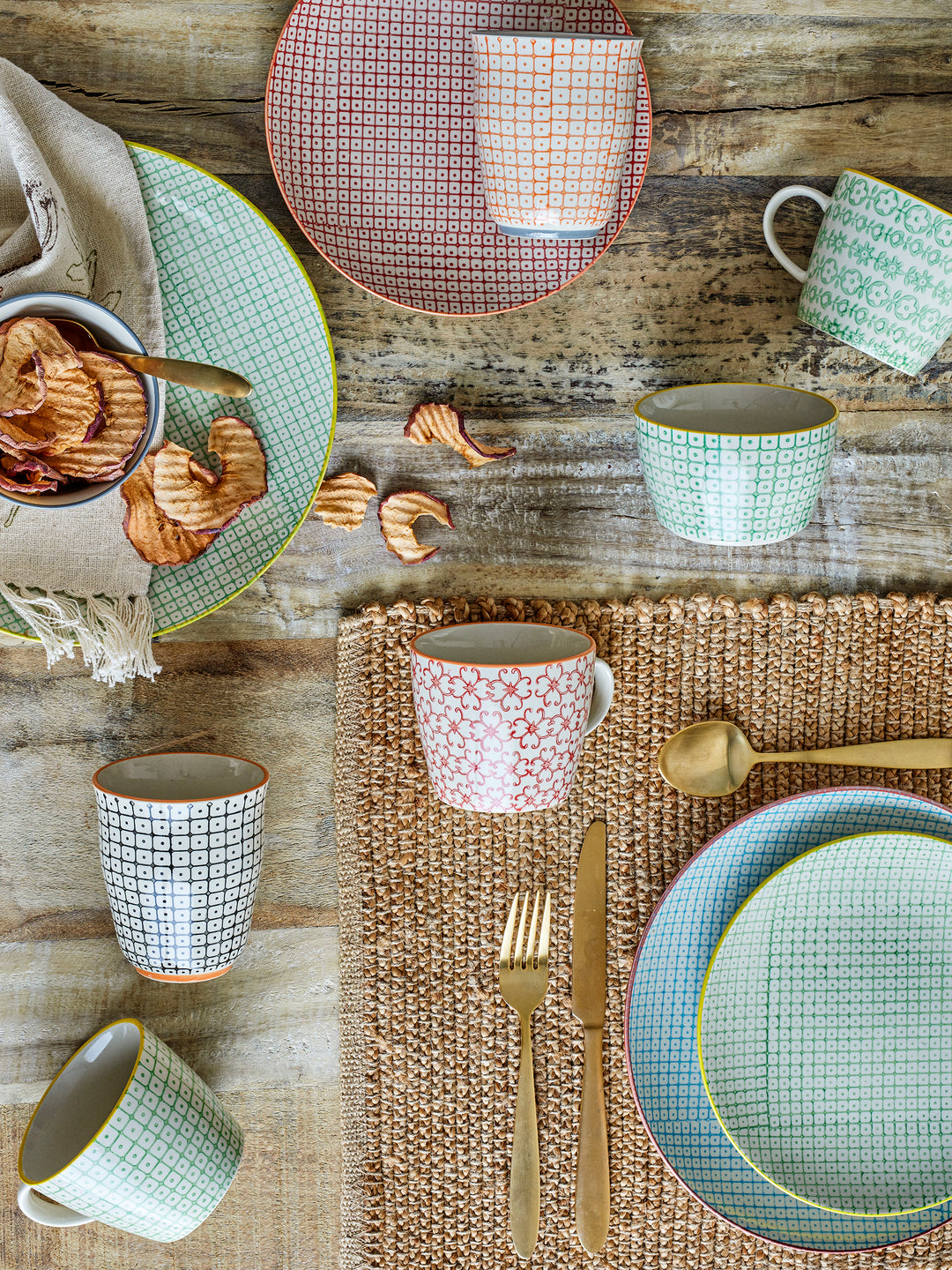 Set Căni Ceramice Multicolore Bloomingville - Imagine 2