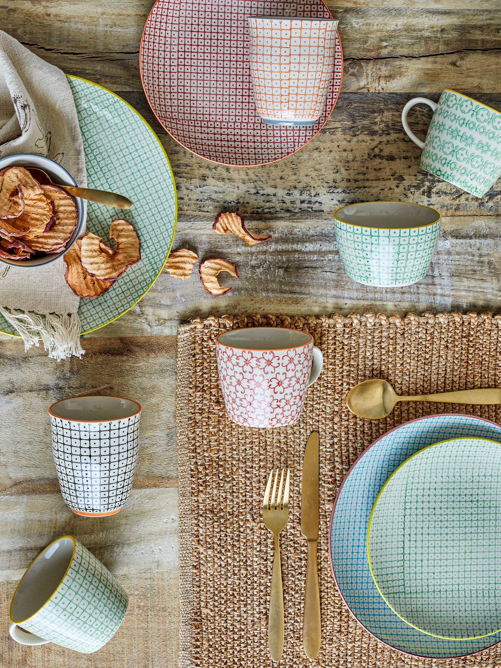 Set Căni Ceramice Multicolore Bloomingville - Imagine 2