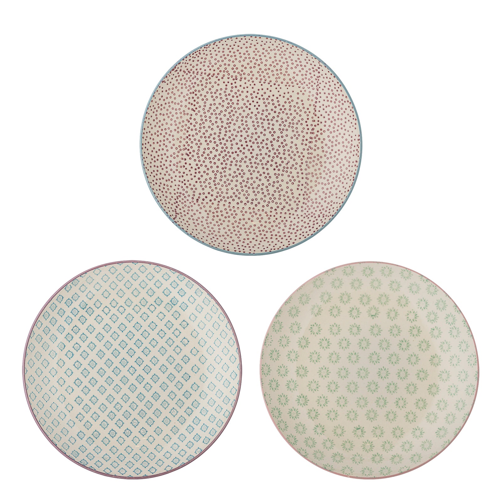 Set Farfurii Ceramice Multicolore Bloomingville - Imagine 1