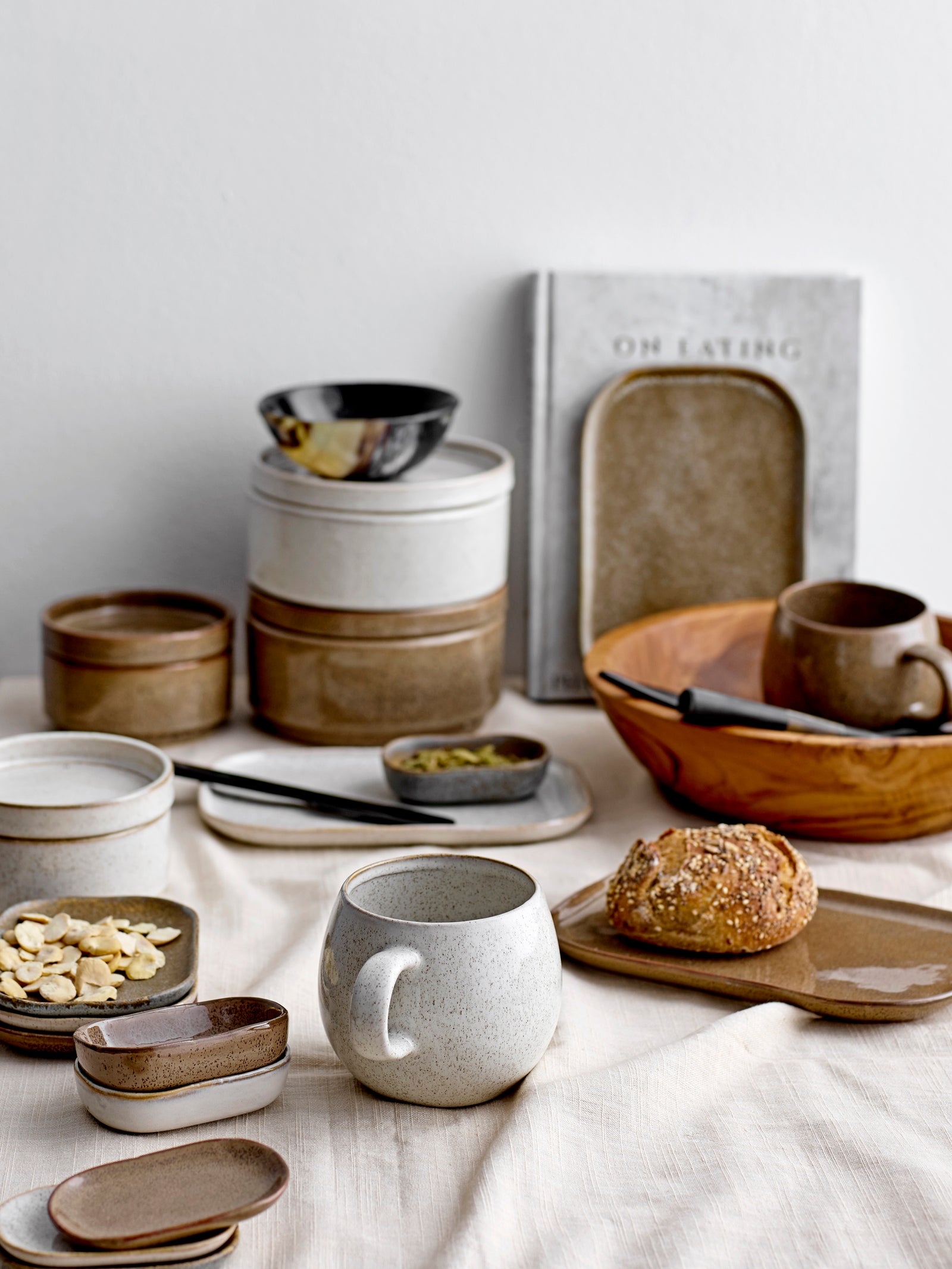 Set Farfurii Ceramică Gri Bloomingville - Imagine 2