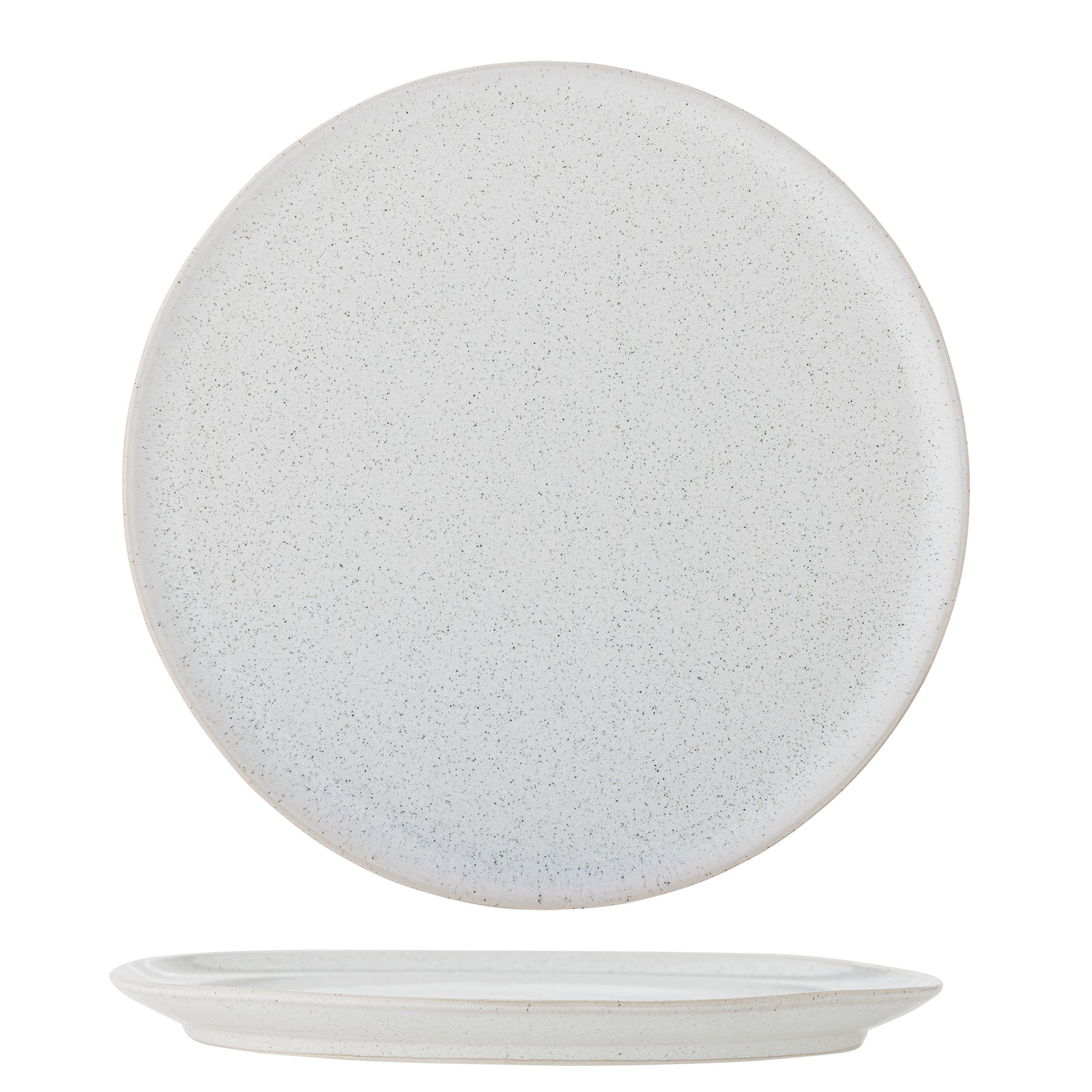 Farfurie Ceramică Albă Cu Glazură Reactivă Bloomingville - Imagine 1